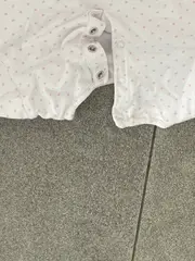 Vorschaubild 6 von Langarmshirt Baby Mädchen Gr. 74 Baumwolle Punkte Stickerei Weiß