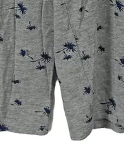 Vorschaubild 2 von Damen Langarmshirt Gr. 40 L Grau mit Palmenmuster Casual