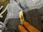 Vorschaubild 5 von Freizeitkleid Damen Blau Strukturmuster Spitze Gr. S 36 Minikleid