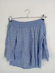 Vorschaubild 7 von Freizeitkleid Damen Blau Strukturmuster Spitze Gr. S 36 Minikleid