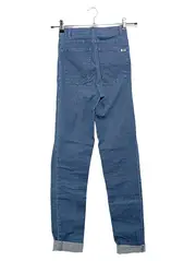 Vorschaubild 2 von Damen Jeans Straight Leg Gr. 34/XS Blau Casual Baumwolle