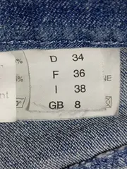 Vorschaubild 4 von Damen Jeans Straight Leg Gr. 34/XS Blau Casual Baumwolle