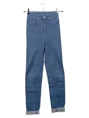 Vorschaubild 1 von Damen Jeans Straight Leg Gr. 34/XS Blau Casual Baumwolle