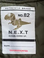 Vorschaubild 6 von Kinder Bomberjacke Gr. 110 Grün Rippstrick Applikationen Streetwear