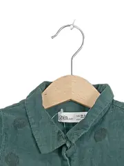 Vorschaubild 2 von Baby Mädchen Cordkleid Gr. 92 18-24 Monate Grün Punkte