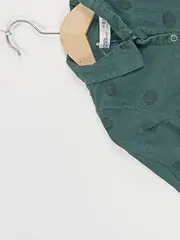 Vorschaubild 3 von Baby Mädchen Cordkleid Gr. 92 18-24 Monate Grün Punkte