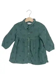 Vorschaubild 1 von Baby Mädchen Cordkleid Gr. 92 18-24 Monate Grün Punkte