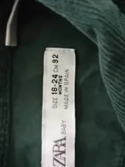 Vorschaubild 7 von Baby Mädchen Cordkleid Gr. 92 18-24 Monate Grün Punkte