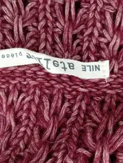 Vorschaubild 2 von Damen Schal Rot Meliert Wolle Baumwolle Casual Strickschal 70x40cm