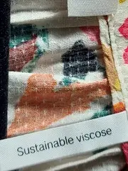 Vorschaubild 3 von Damen Bluse Gr. 40 Blumenmuster Viskose Mehrfarbig Casual