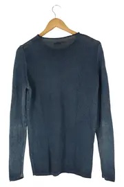 Vorschaubild 2 von Pullover Herren S Blau Casual Strukturmuster Langarm
