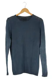 Vorschaubild 1 von Pullover Herren S Blau Casual Strukturmuster Langarm