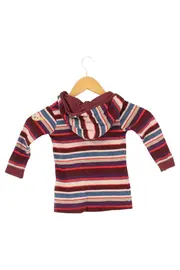 Vorschaubild 2 von Kinder Kapuzenpullover Gr. 74 Mehrfarbig Gestreift Hoodie Baumwolle