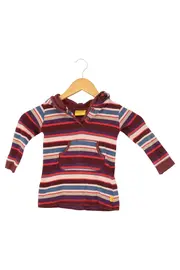 Vorschaubild 1 von Kinder Kapuzenpullover Gr. 74 Mehrfarbig Gestreift Hoodie Baumwolle