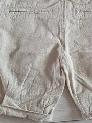 Vorschaubild 4 von Chino Shorts Kinder Beige Gr. 128 Baumwolle Strukturmuster Casual