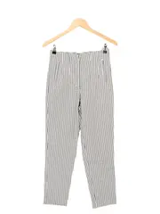 Vorschaubild 1 von Damen Stoffhose S W28/36 Kariert Schwarz Weiß Casual Hose