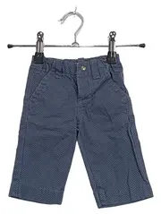 Vorschaubild 1 von Baby Jungen Stoffhose Gr. 62 Blau Fischgrätenmuster Baumwolle