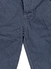 Vorschaubild 3 von Baby Jungen Stoffhose Gr. 62 Blau Fischgrätenmuster Baumwolle