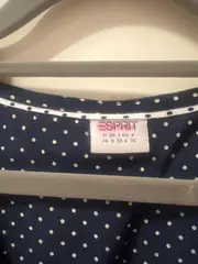 Vorschaubild 4 von Damen Hemdbluse Gr. 34 Blau Punkte Casual Bluse