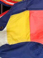 Vorschaubild 4 von Kinder Winterjacke Gr. 140 Kapuze Fellbesatz Blau Gelb Rot