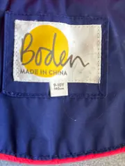 Vorschaubild 6 von Kinder Winterjacke Gr. 140 Kapuze Fellbesatz Blau Gelb Rot