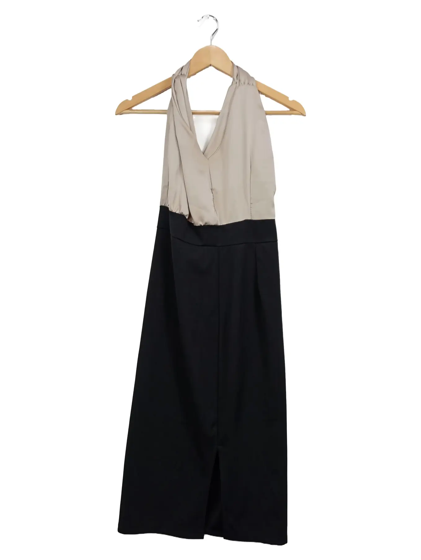 WALG Damen festliches Kleid Gr. 40/L Schwarz Elegant Midikleid