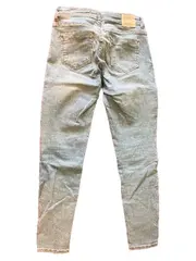 Vorschaubild 5 von Basic Z1975 Denim Damen Jeans Hose Streifen Hellblau Gr. 36 W28