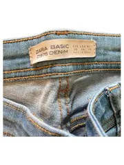 Vorschaubild 3 von Basic Z1975 Denim Damen Jeans Hose Streifen Hellblau Gr. 36 W28
