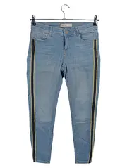 Vorschaubild 1 von Basic Z1975 Denim Damen Jeans Hose Streifen Hellblau Gr. 36 W28