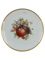 Vorschaubild 2 von Thomas Porzellan Teller Sevres Bavaria Fruchtmotiv Goldrand 20cm