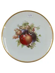 Vorschaubild 1 von Thomas Porzellan Teller Sevres Bavaria Fruchtmotiv Goldrand 20cm