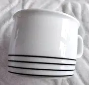Vorschaubild 1 von Thomas Germany Porzellan Tasse Becher weiß mit schwarzen Streifen 300ml