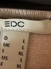 Vorschaubild 4 von EDC Damen Pullover Basic Beige Gr. 40/L Langarm