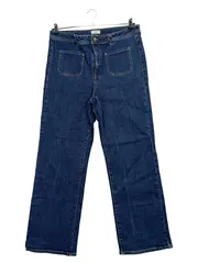 Vorschaubild 1 von Damen Jeans Bootcut W35 44 XXL Blau Baumwolle Alltag Casual
