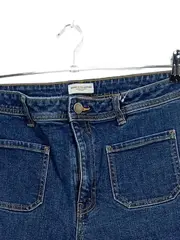 Vorschaubild 2 von Damen Jeans Bootcut W35 44 XXL Blau Baumwolle Alltag Casual