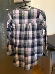 Vorschaubild 2 von Mädchen Tunika Bluse kariert Gr. 146/152 Baumwolle rosa blau