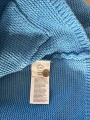 Vorschaubild 4 von TCM Strickjacke Kinder Gr. 86/92 Blau Baumwolle Holzknöpfe