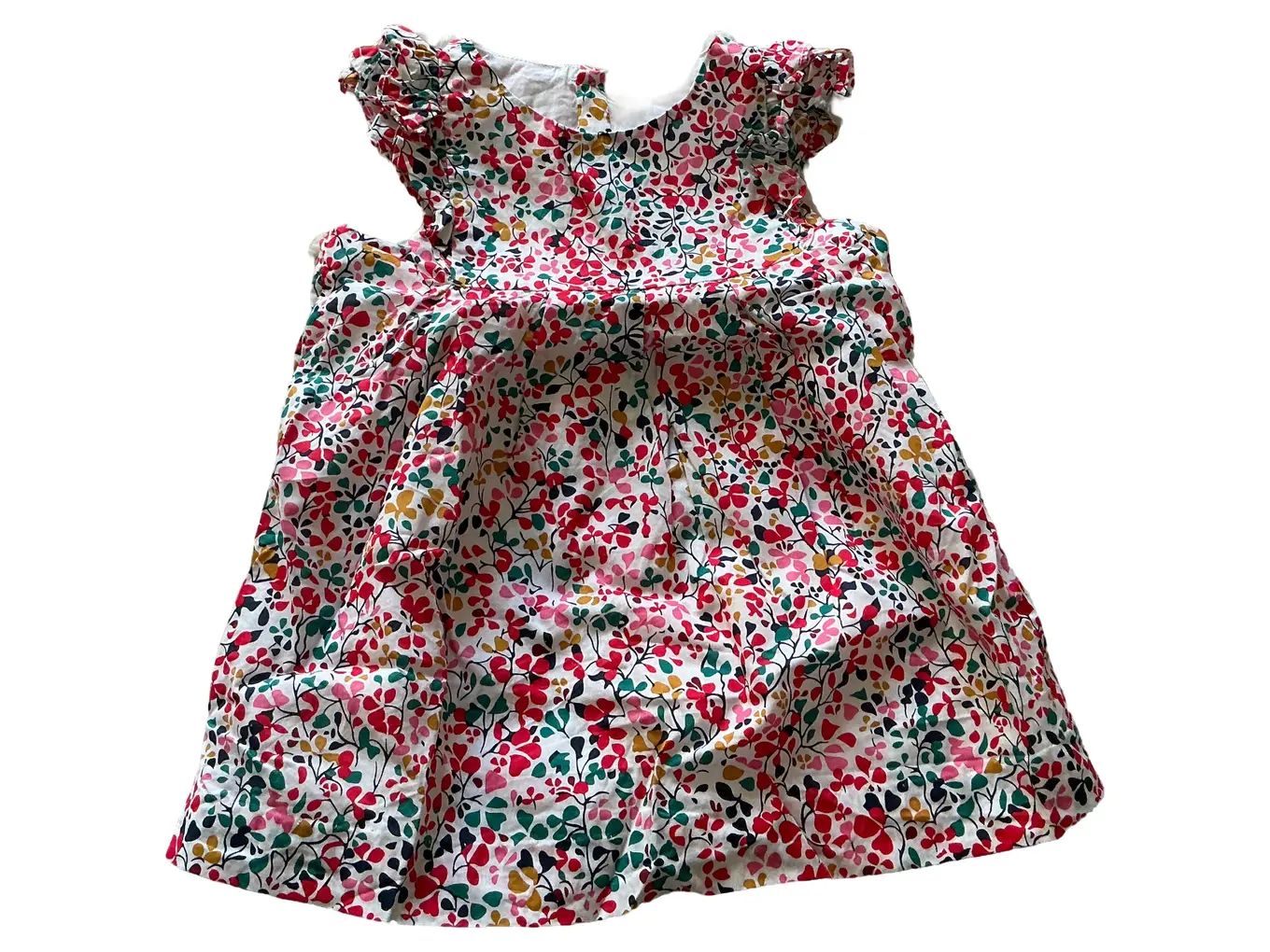 JACADI Mädchen Sommerkleid Gr. 6M/68 Mehrfarbig Blumenmuster