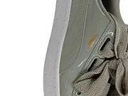 Vorschaubild 3 von Damen Sneaker Low Gr. 38 Grau Schleife Lack Optik Freizeit Schuhe