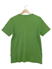 Vorschaubild 2 von Damen T-Shirt Basic Grün Gr. 34/XS Baumwolle Kurzarm Casual