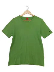 Vorschaubild 1 von Damen T-Shirt Basic Grün Gr. 34/XS Baumwolle Kurzarm Casual