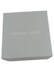 Vorschaubild 2 von Damen Ohrstecker MK Logo Hänger Goldfarben Metall