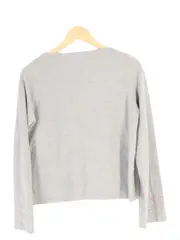 Vorschaubild 2 von Damen Pullover Gr. 36/S Grau Casual Preppy mit Perlen