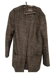 Vorschaubild 1 von Damen Wollmantel Grau Casual Einheitsgröße