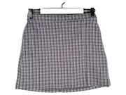 Vorschaubild 1 von Minirock Damen Gr. M Lila Kariert Ultra High-Rise Stretch