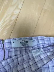 Vorschaubild 2 von Minirock Damen Gr. M Lila Kariert Ultra High-Rise Stretch