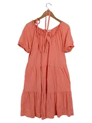 Vorschaubild 1 von Damen Sommerkleid Gr. 40/L Orange Casual Baumwolle