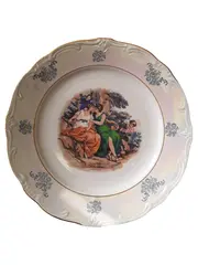 Vorschaubild 1 von Sammelteller Romantisches Motiv Porzellan DDR GDR 24cm