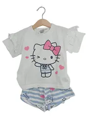 Vorschaubild 1 von Pyjama Set Mädchen Gr. 92 Kurzarmshirt Shorts Baumwolle Casual