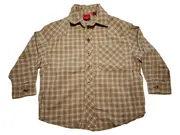 Vorschaubild 1 von Kinder Freizeithemd Gr. 92 Braun Kariert Langarm Baumwolle Casual